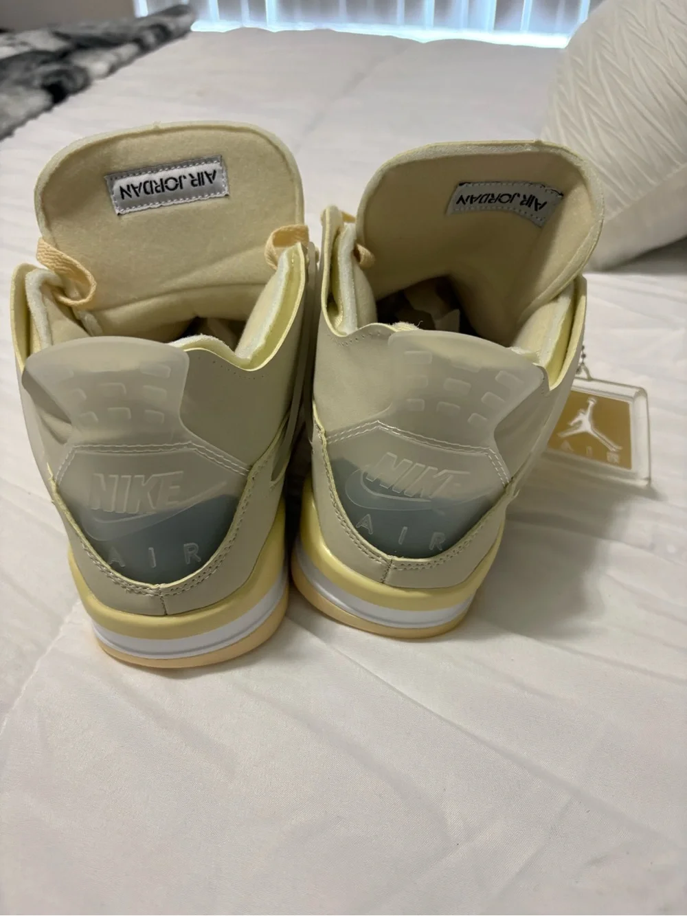Jordan Cream/Off-White High-Top Sneakers